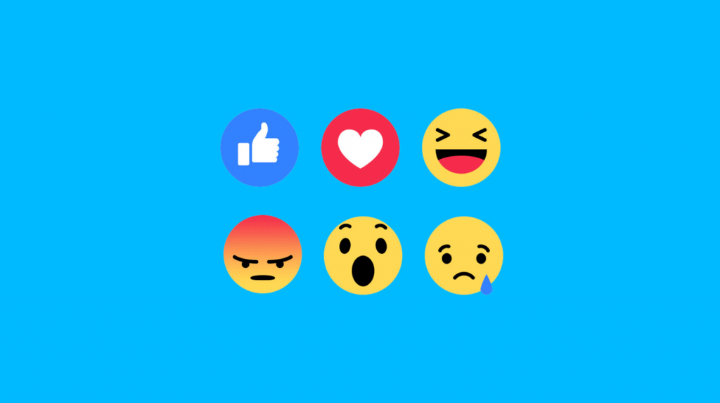 Reactions Facebook e Social Media Marketing